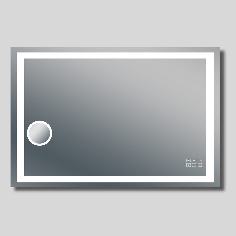 Rectangle 3 Color Lighting Bluetooth LED Mirror