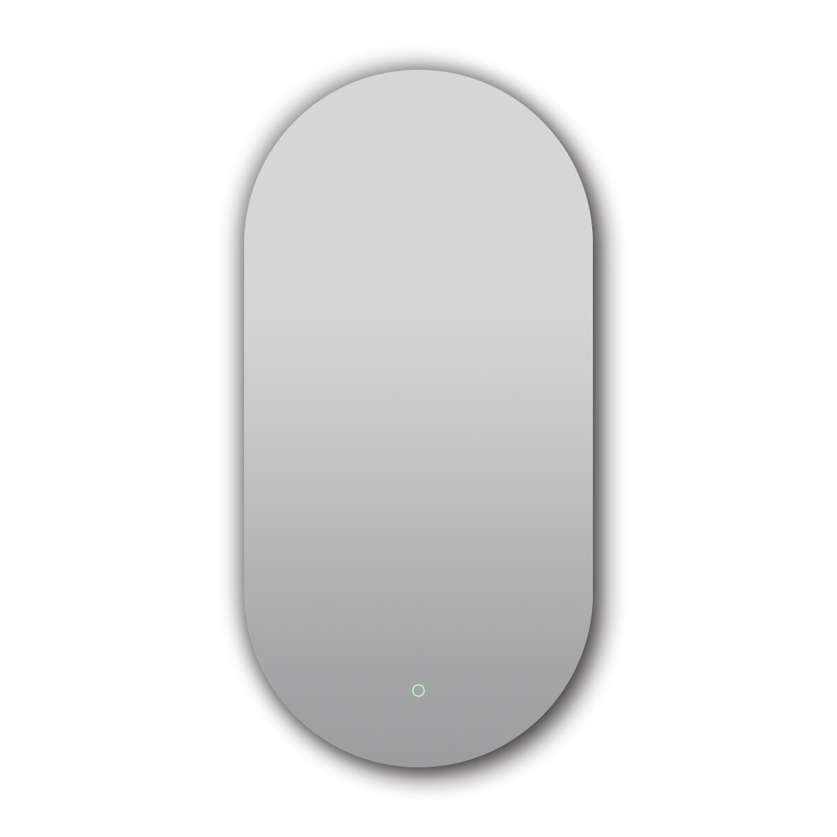 Oval Sharp-Edged 3 Color Lighting Backlit LED Mirror