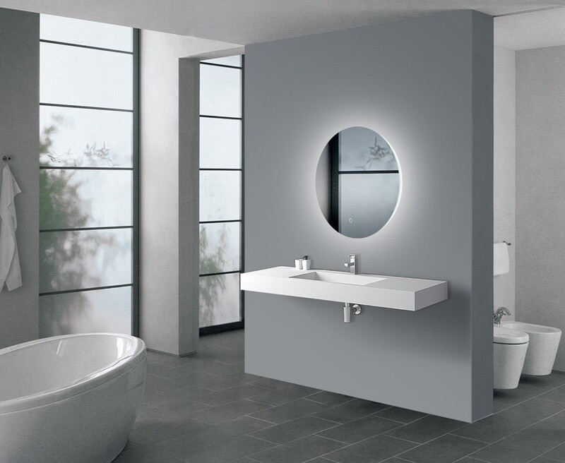 3 Color Lighting Backlit Acrylic LED Mirror
