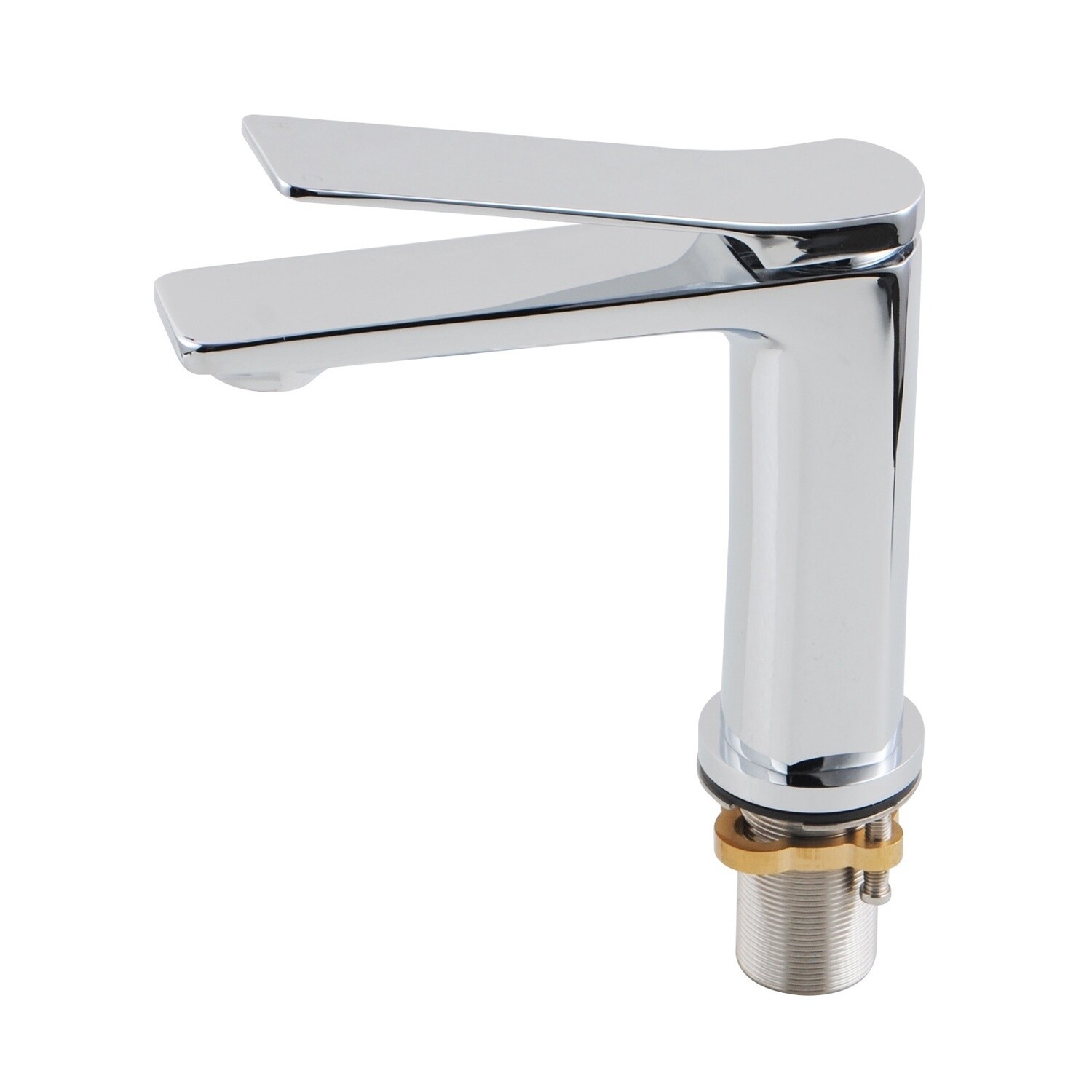 Rushy Basin Mixer, Colour: Chrome, Size: Regular