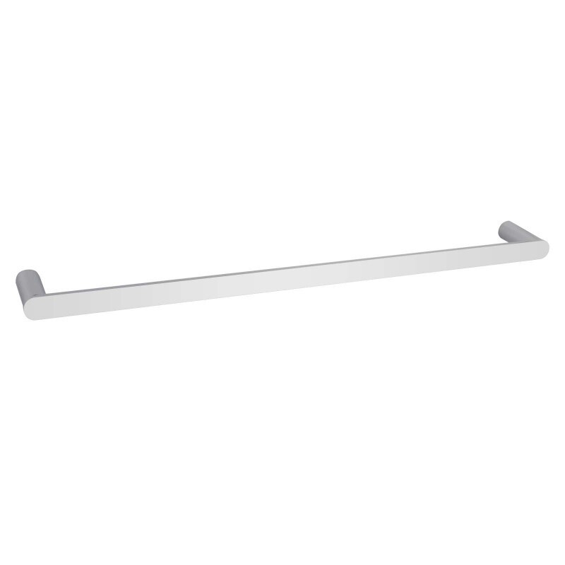 Rushy Single Towel Rail, Colour: Chrome, Size: 600