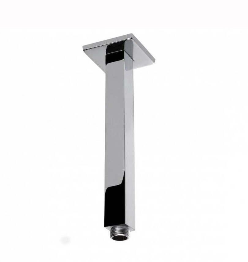Square Ceiling Shower Arm, Colour: Chrome, Size: 200mm