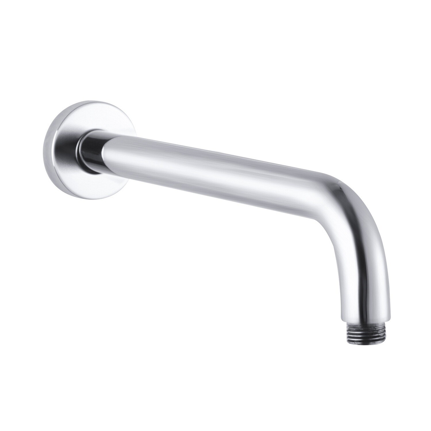 400mm Round Wall Straight Shower Arm, Colour: Chrome