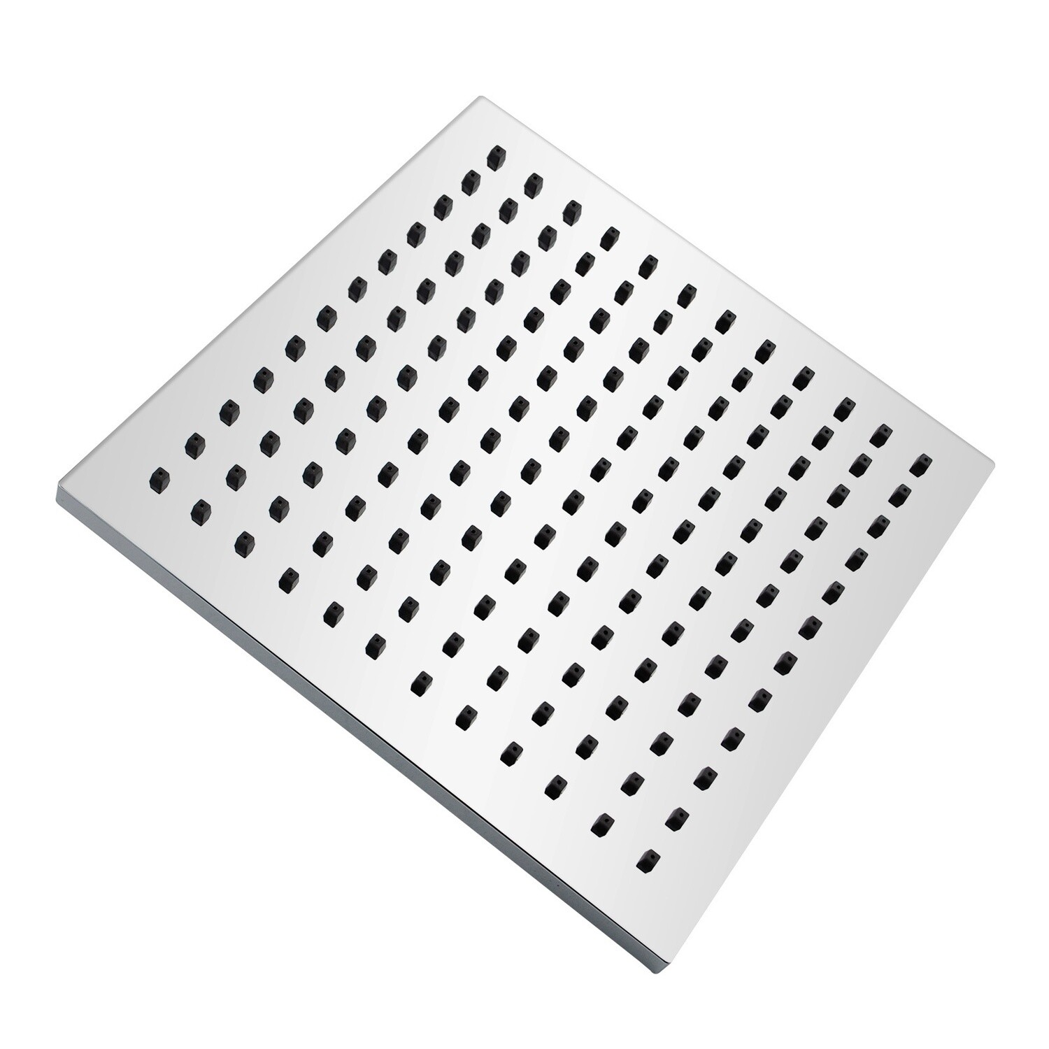 Square ABS Rainfall Shower Head 200mm, Colour: Chrome