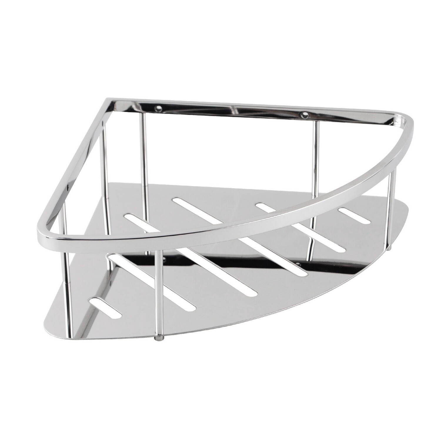 Stainless Steel Shower Shelf, Colour: Chrome, Size: Single
