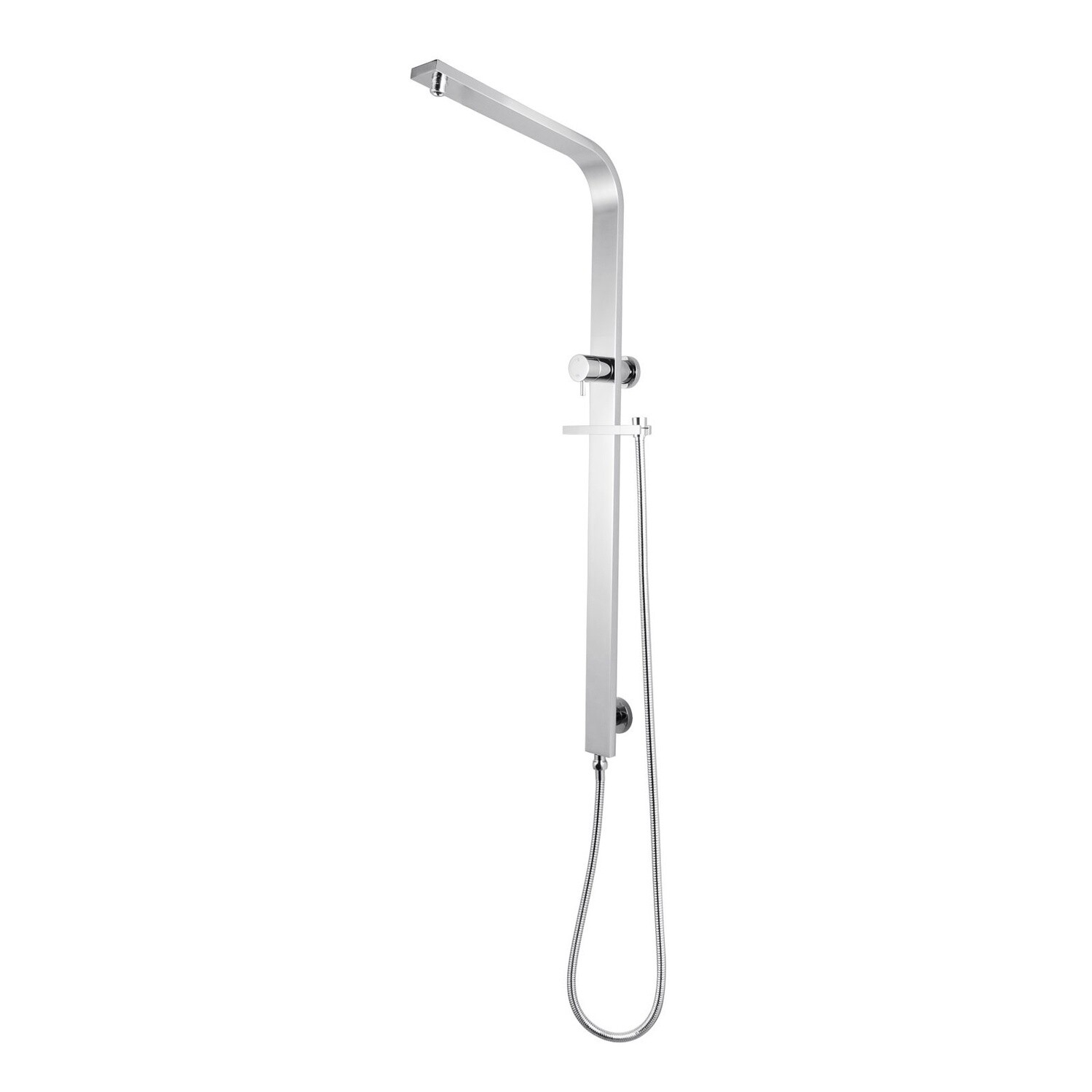 Shower Rail Square, Colour: Chrome