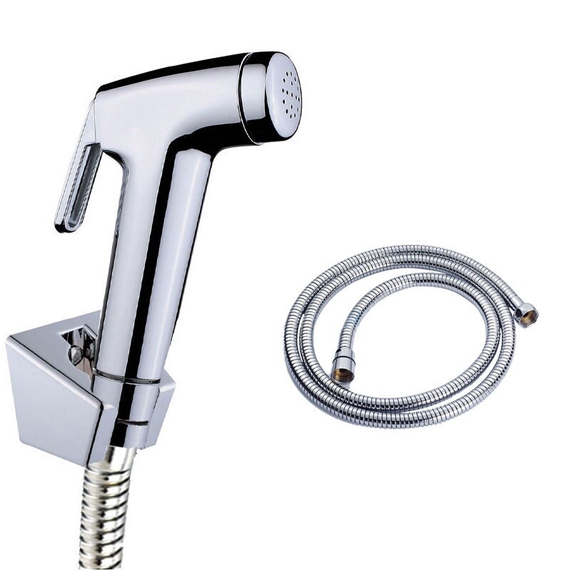 ABS Round Toilet Bidet Spray Kit, Colour: Chrome, Material: Stainless Steel Hose