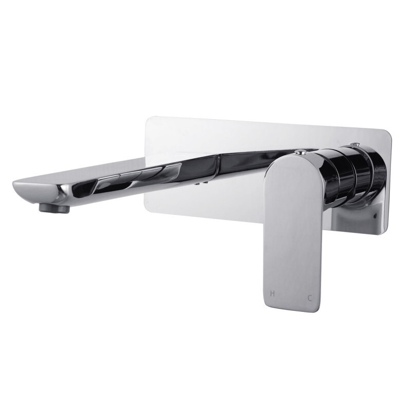 VOG Series Bathtub/Basin Wall Mixer With Spout, Colour: Chrome, Material: Colour Up