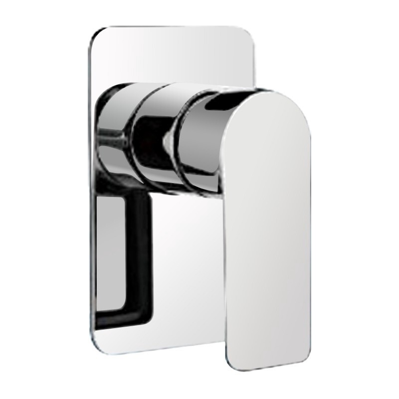 VOG Series Solid Brass Shower/Bath Wall Mixer, Colour: Chrome, Material: Brass