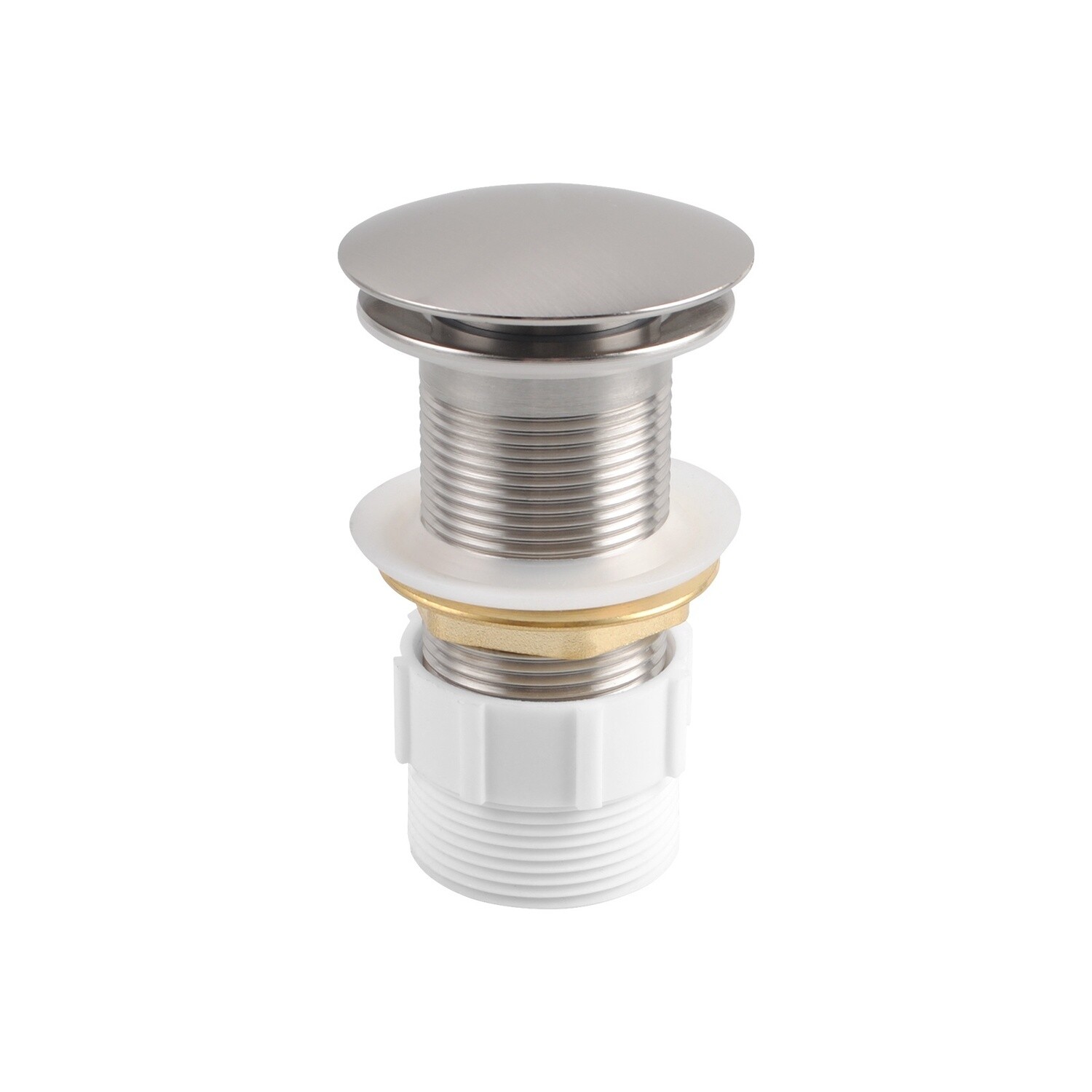 32/40mm Mushroom  Pop Up Waste, Colour: Chrome, Overflow: With Overflow