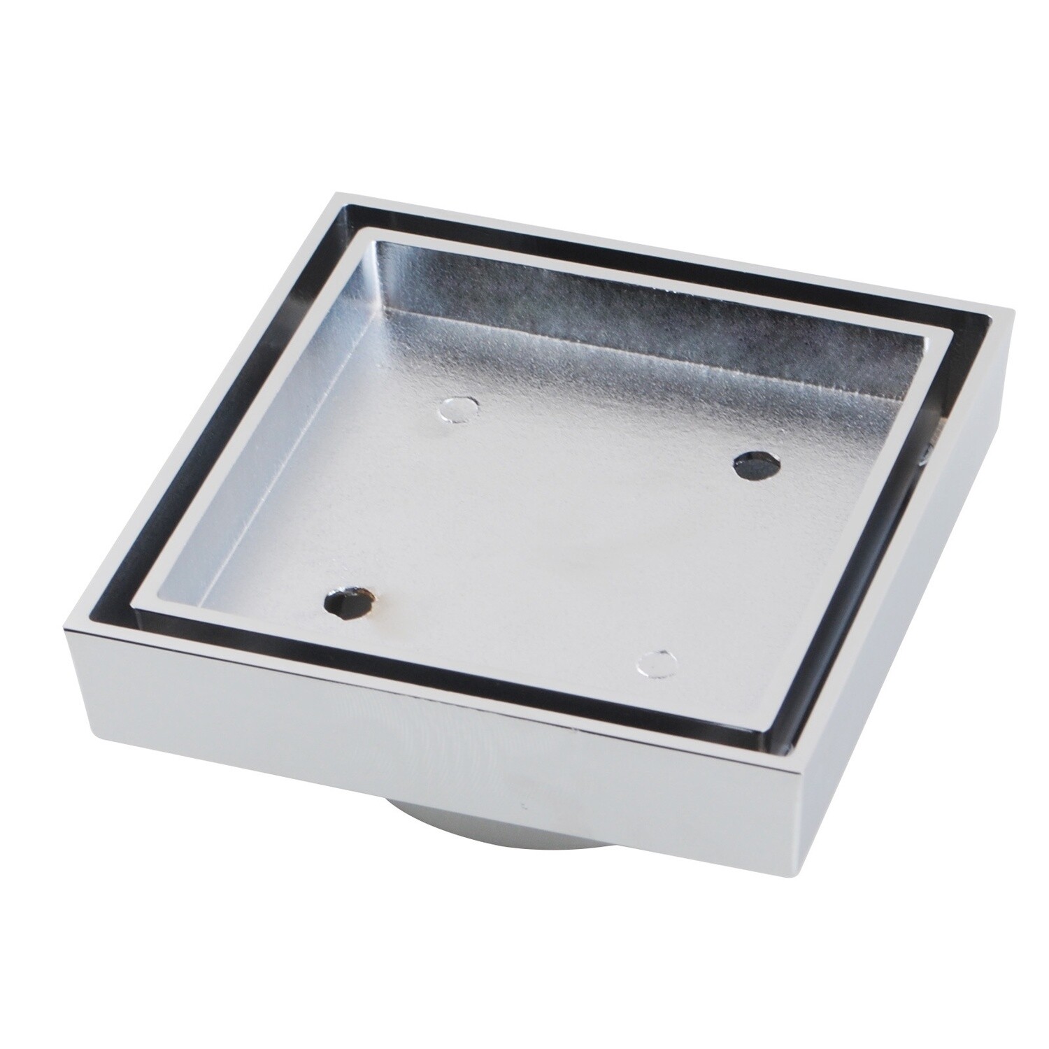 Brass Tile Insert Floor Drain, Colour: Chrome