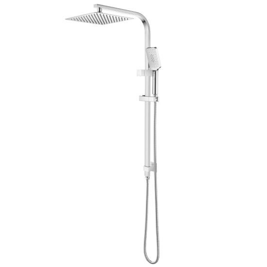 10&quot; Square Chrome Shower Station Top Water Inlet