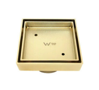 Smart Tiles Waste 115x115x87 Square Brushed Gold