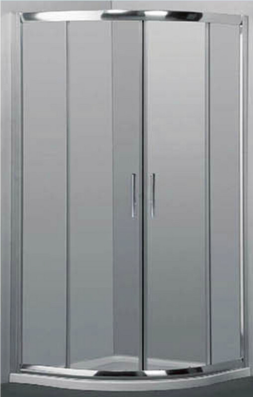 Curved Shower Screen Chrome