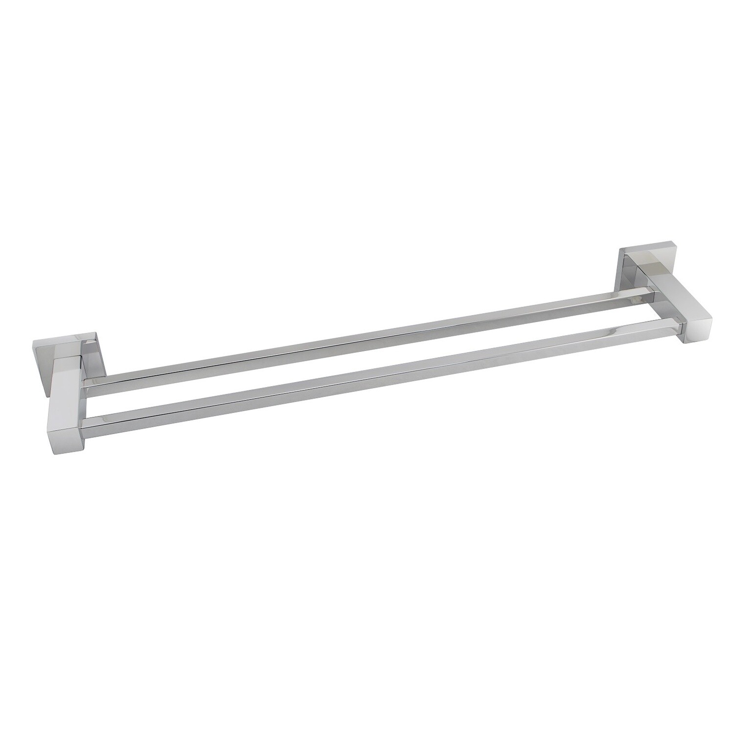 BLAZE Series Double Towel Rail, Colour: Chrome, Size: 600