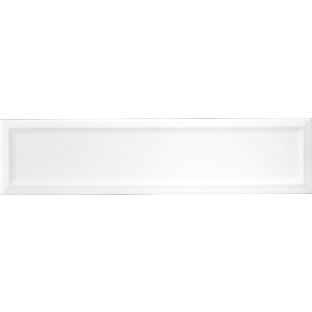 Edge White Wall Tile, Orientation: Frame, Finish: Gloss, Size: 68x280
