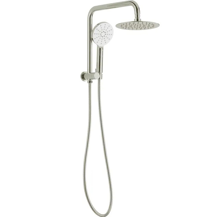 Pavia 200mm Brushed Nickel Twin Shower