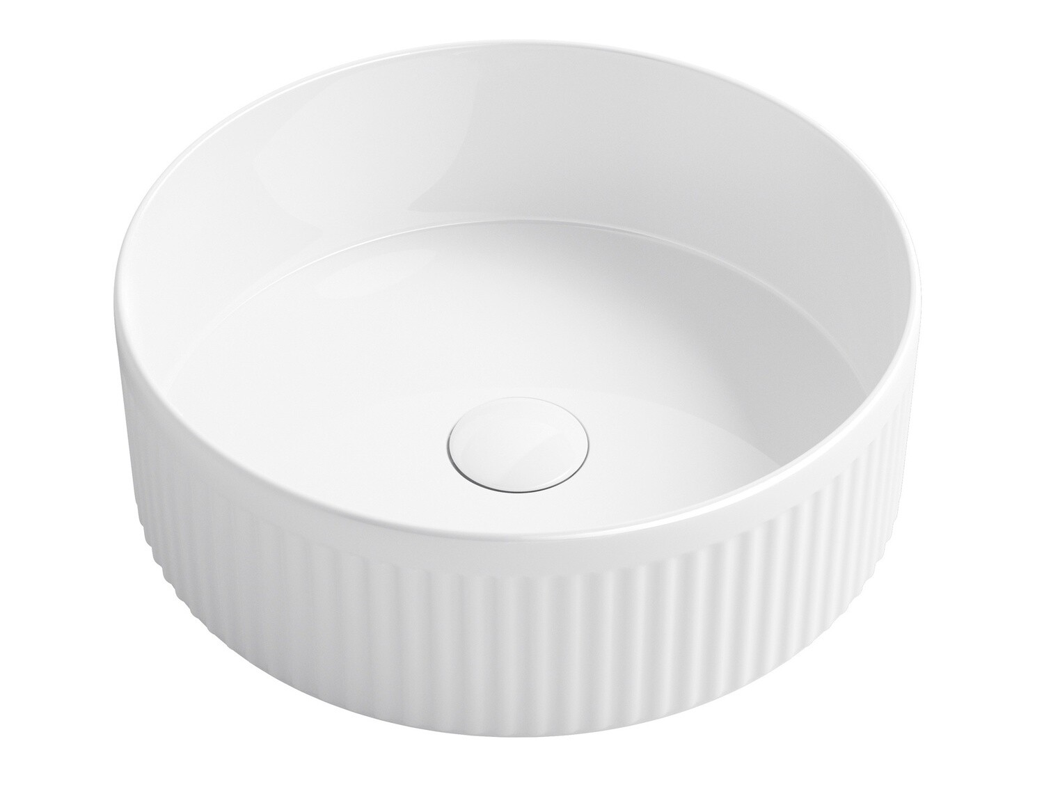 Oxford 395mm Round Basin, Colour: Gloss White