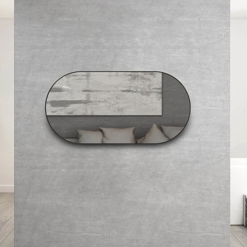 Noosa Oval Framed Mirror