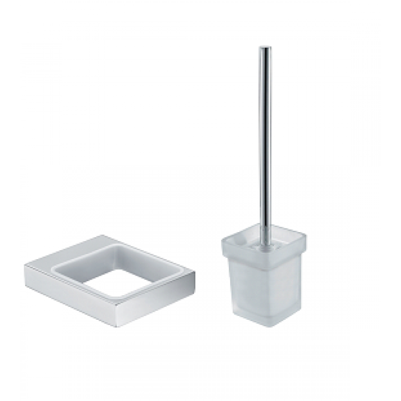 Toilet Brush Holder, Finish: Chrome