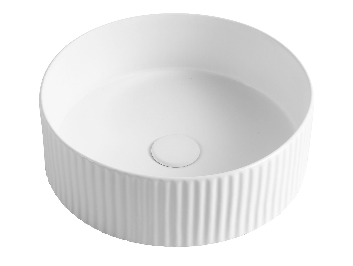 Marlo 400mm Round Basin, Colour: Matte White