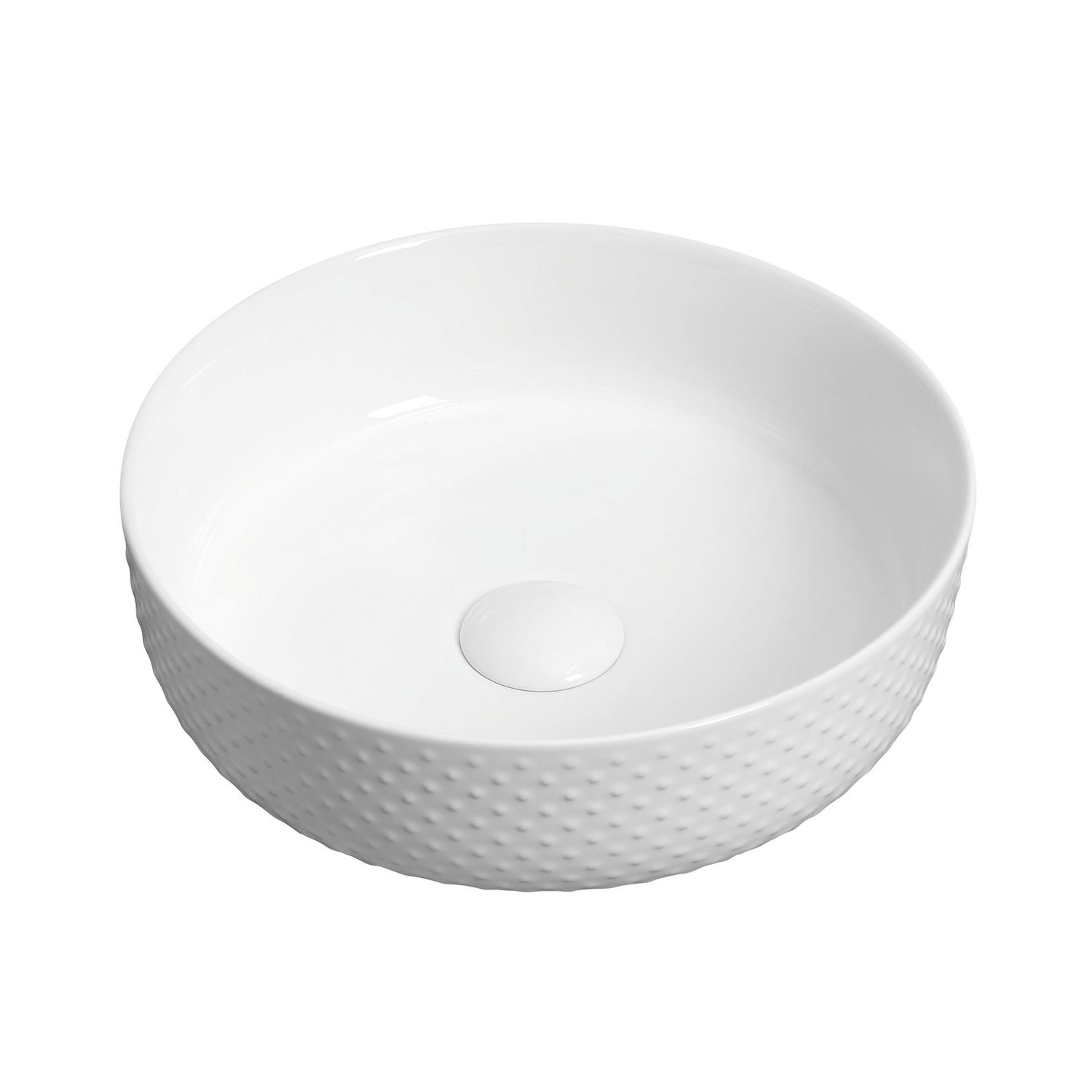 Golf Ball Basin 355x355, Colour: White