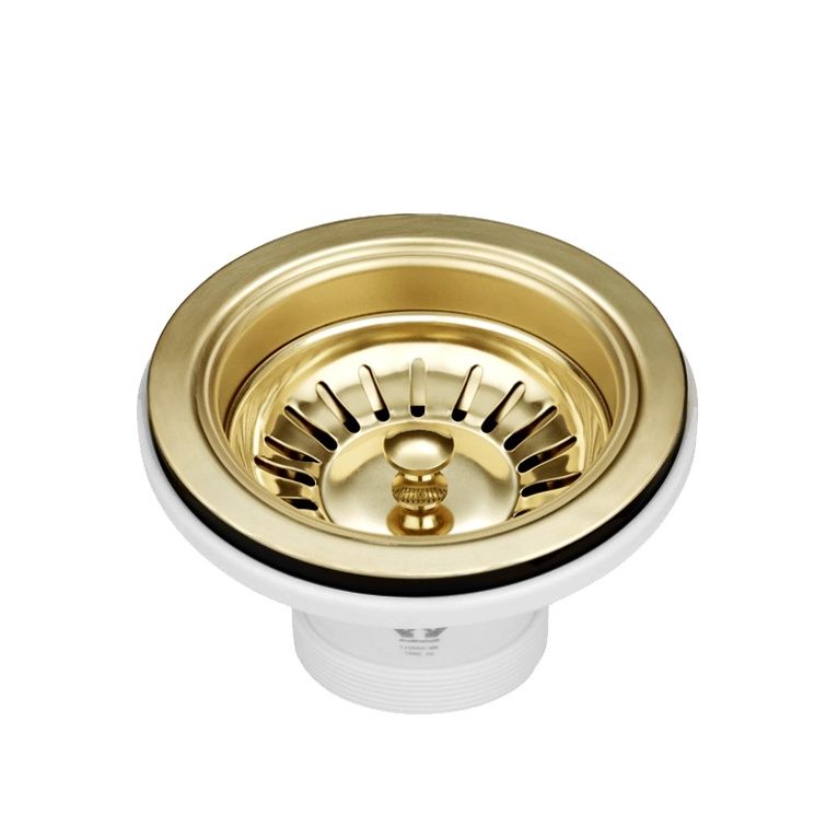 Sink Basket Waste Brushed Gold