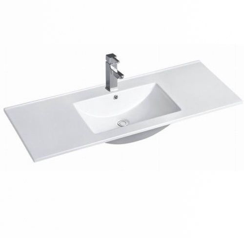 Slim Line Ceramic Top With Taphole &amp; Overflow 1200mm