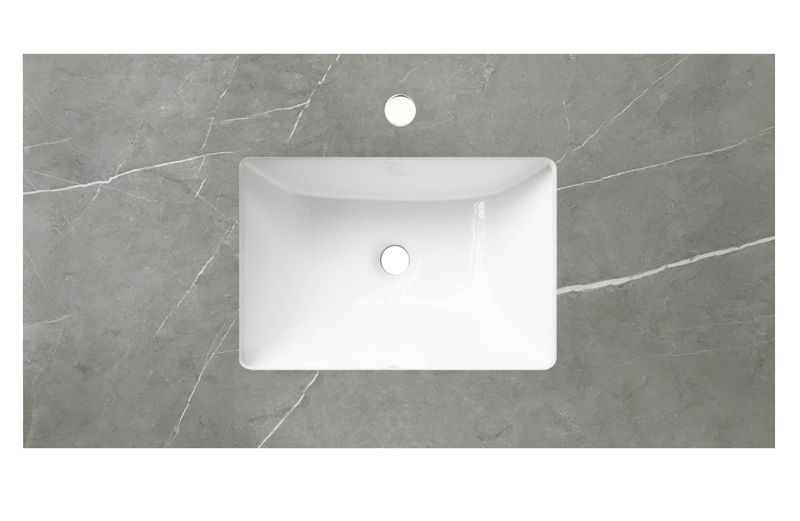 Rock Plate Stone Amani Grey - With Undermount Basin - 12 o&#39;clock Taphole