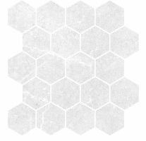 Quartzite Hexagon Mosaics, Colour: Bianco