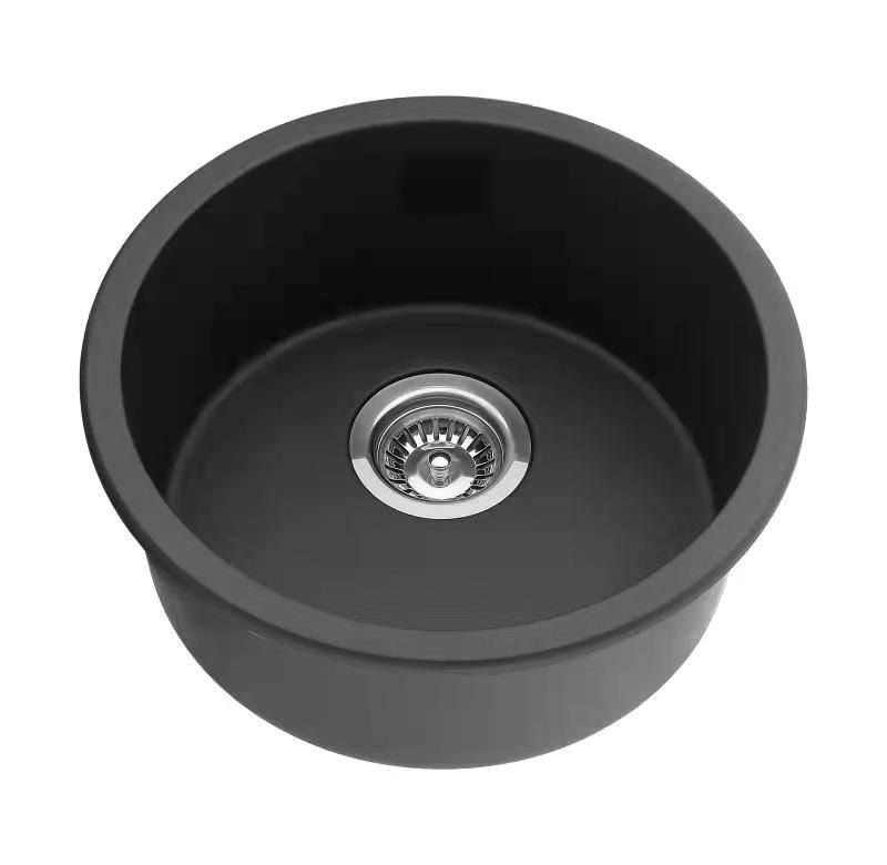 Quartz Round Top/Undermount Sink, Size: 410mm