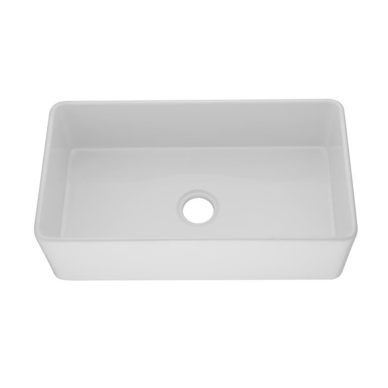 Quartz Farmhouse Kitchen Sink Matte White