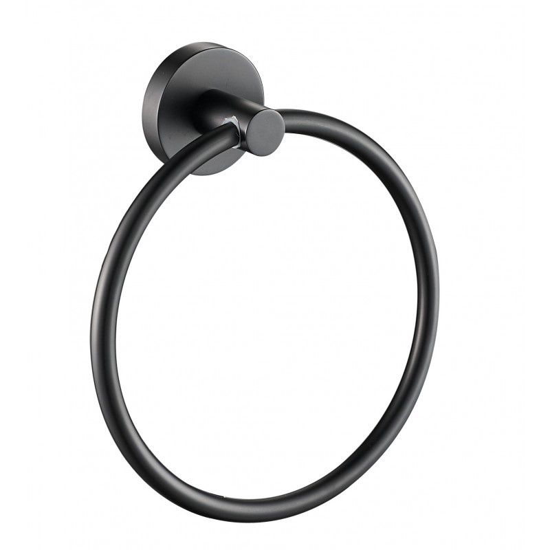 Black Hand Towel Ring