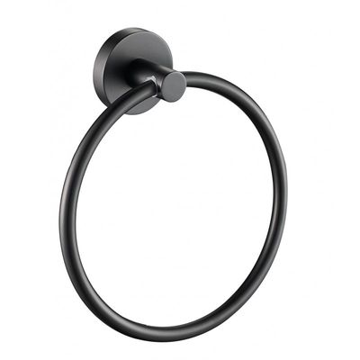Black Hand Towel Ring