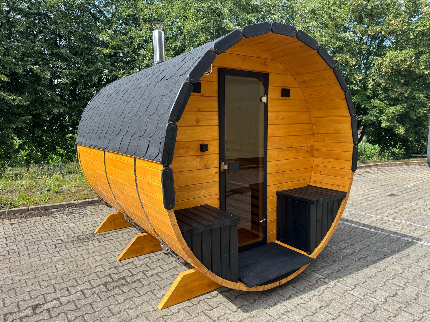 INDIVIDUELLE SAUNA HIGHLINE XL-BREITE