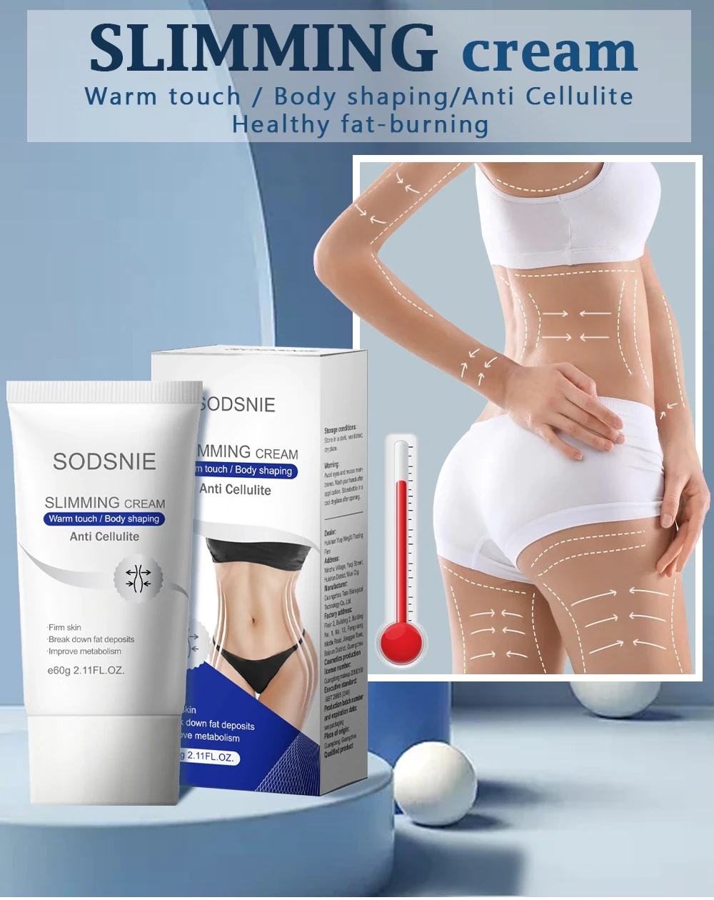 Slimming Cream Weight Loss Remove Cellulite Sculpting Fat Burning