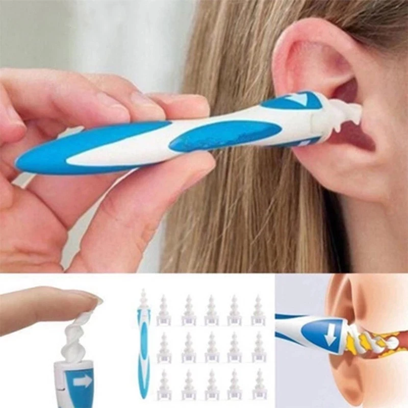 16pcs Ear Cleaner Ear Wax Cleaning Kit Spiral Silicon Ear cleaning Care Tools