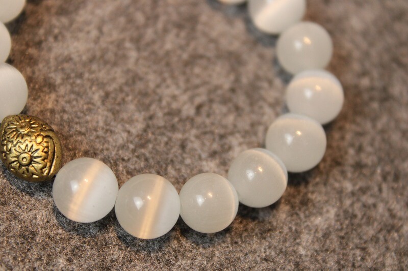 "Quarz Katzenauge"-Edelstein Armband