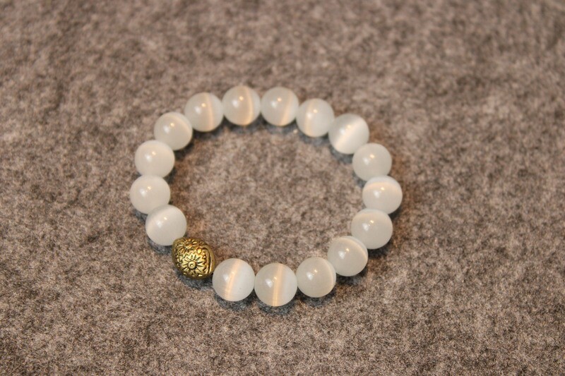 "Quarz Katzenauge"-Edelstein Armband