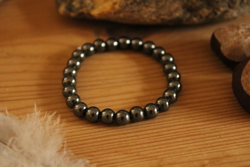 "Hämatit"-Edelstein Armband
