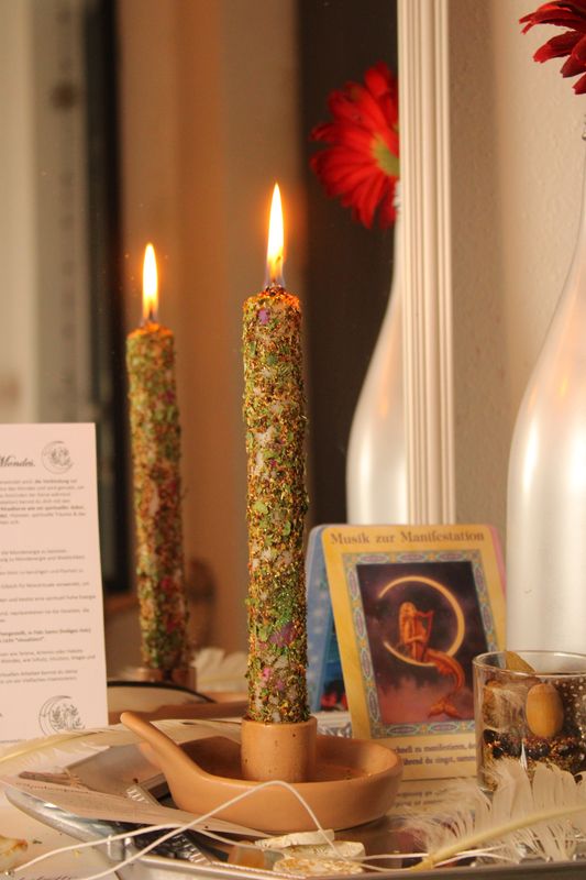 MOND-Ritualkerze (weiß)