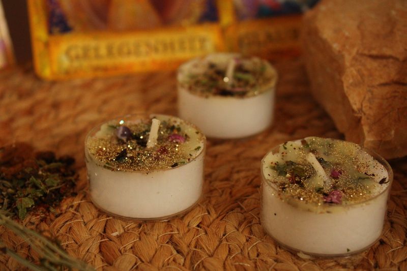 ENGELSMAGIE-Ritual Teelicht (weiß)