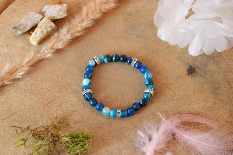 "Achat"-Edelsteinarmband