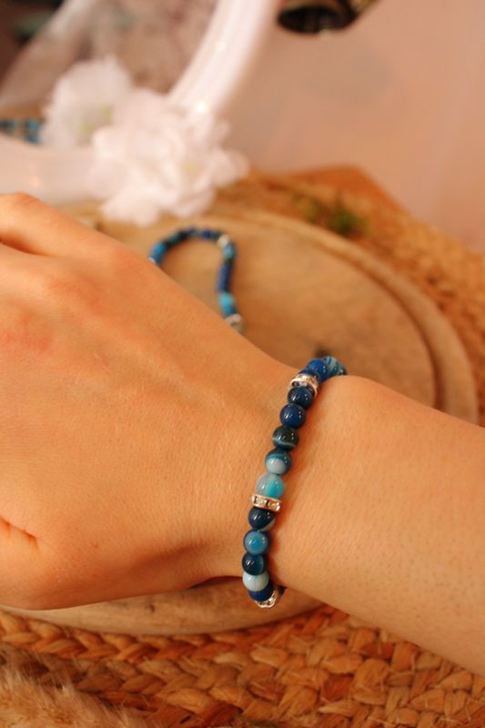 "Achat"-Edelsteinarmband
