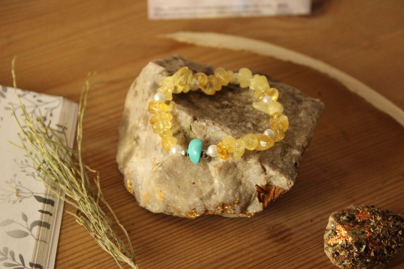 "Citrin"-Edelarmband