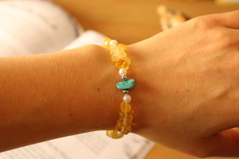 "Citrin"-Edelarmband