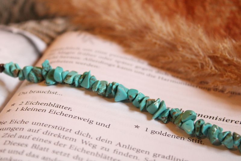 "Türkis"- Edelstein Kette
