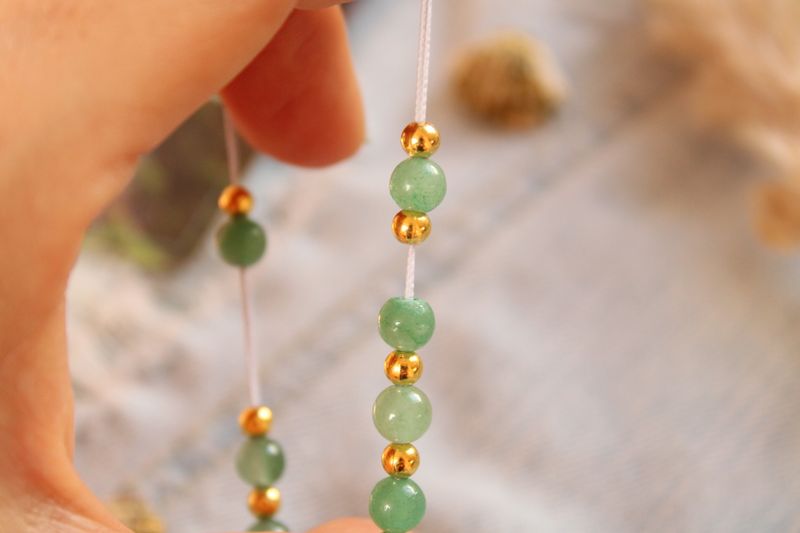 "Füllemagnet"-Edelstein Kette (Aventurin)