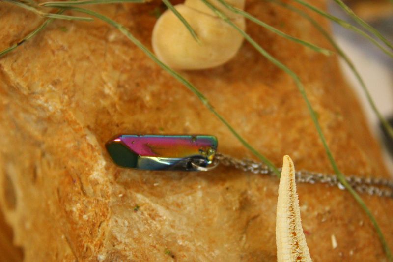 REGENBOGEN AURA QUARZ-Kette ✨