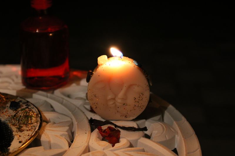 SONNE & MOND-Kristallkerze 🌙🌞